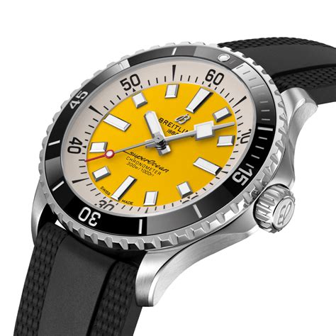 breitling emergency yellow face|breitling superocean 42 yellow.